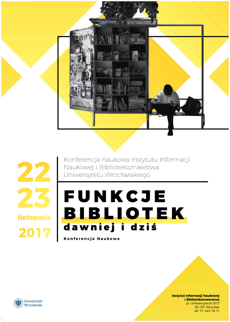 Funkcje bibliotek dawniej i dziś - plakat