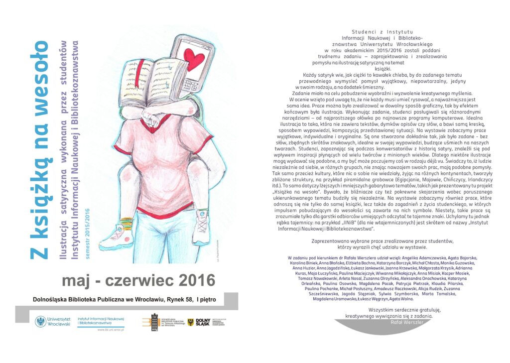Z książką na weosoło - plakat